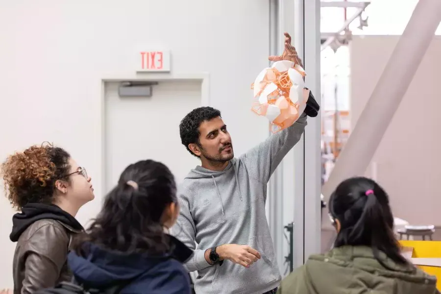 Students at the California College of the arts 